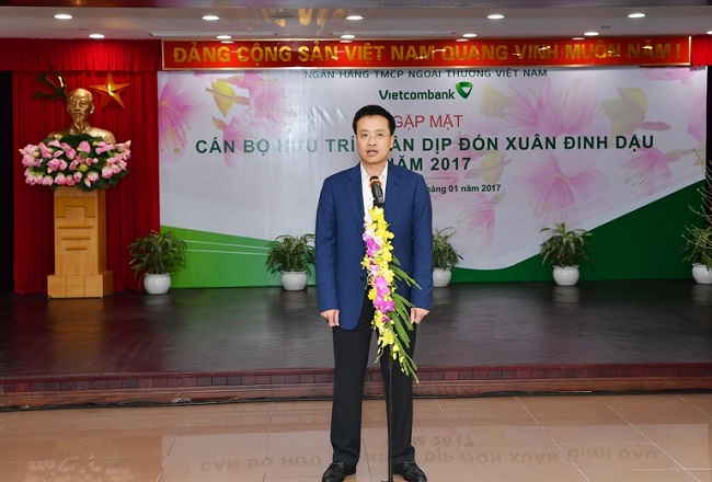 Ban lãnh đạo Vietcombank gặp mặt cán bộ hưu trí tại Hà Nội nhân dịp Xuân Đinh Dậu