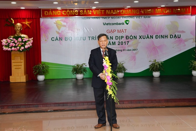 Ban lãnh đạo Vietcombank gặp mặt cán bộ hưu trí tại Hà Nội nhân dịp Xuân Đinh Dậu