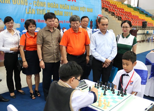 Đoàn Vietcombank tham dự giải cờ vua cúp Kim Đồng – Công đoàn Ngân hàng Việt Nam lần thứ 2 – năm 2018