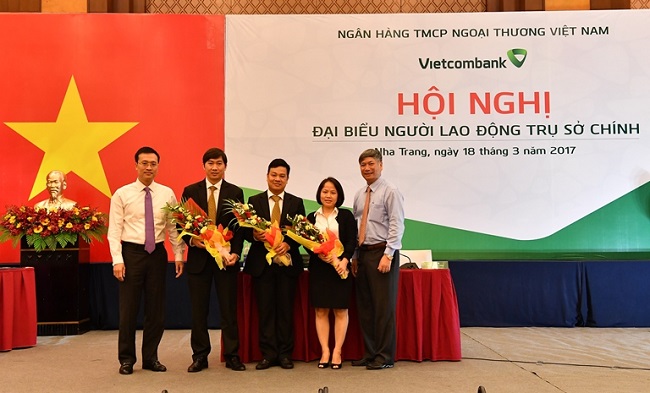 Hội nghị đại biểu Người lao động Trụ sở chính Vietcombank năm 2017 thành công tốt đẹp