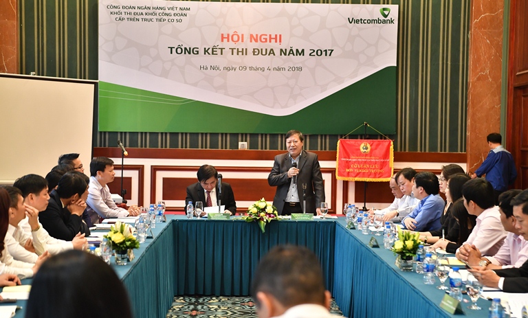 Hội nghị tổng kết thi đua năm 2017 khối công đoàn cấp trên trực tiếp cơ sở trực thuộc Công đoàn Ngân hàng Việt Nam