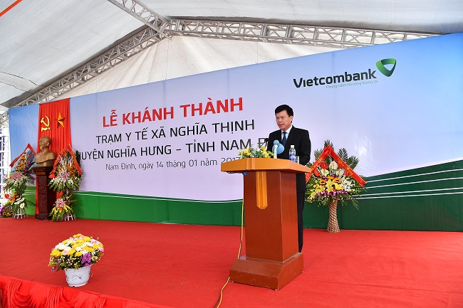Khánh thành Trạm Y tế xã Nghĩa Thịnh, huyện Nghĩa Hưng, tỉnh Nam Định do Vietcombank tài trợ hơn 5 tỷ đồng