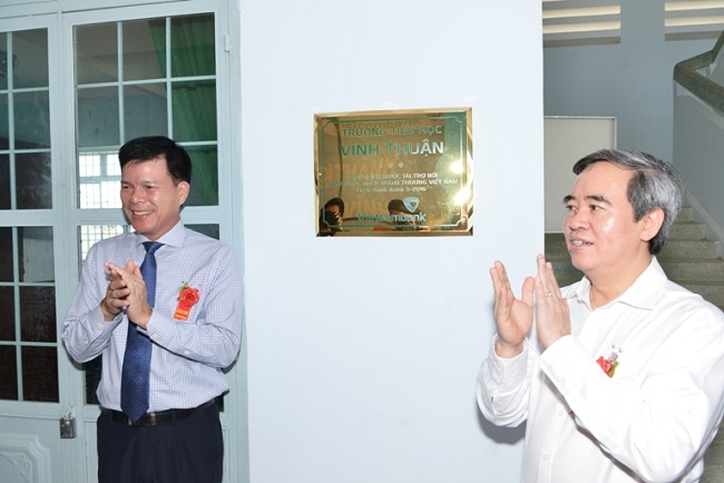 Khánh thành Trường tiểu học Vĩnh Thuận (Ninh Thuận) do Vietcombank tài trợ 10 tỷ đồng