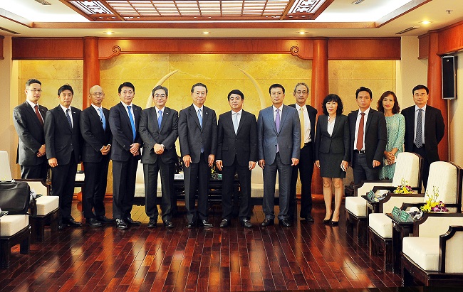 Lãnh đạo  Vietcombank tiếp Đoàn đại biểu cấp cao Mizuho