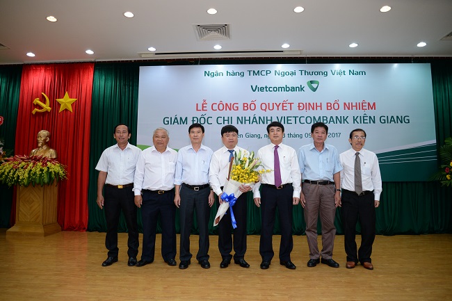 Lễ công bố Quyết định bổ nhiệm Giám đốc Vietcombank Kiên Giang
