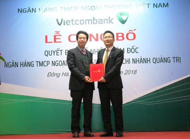 Lễ công bố quyết định bổ nhiệm Giám đốc Vietcombank Quảng Trị