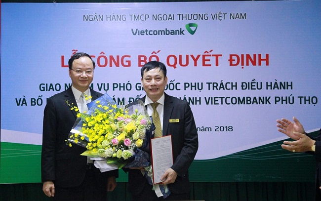 Lễ công bố Quyết định về nhân sự tại Vietcombank Vĩnh Phúc, Phú Thọ và Vietcombank Leasing