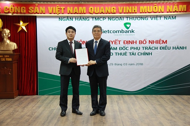 Lễ công bố Quyết định về nhân sự tại Vietcombank Vĩnh Phúc, Phú Thọ và Vietcombank Leasing