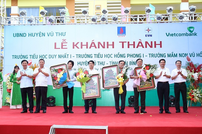 Lễ khánh thành các công trình trường học trên địa bàn tỉnh Thái Bình do Vietcombank tài trợ
