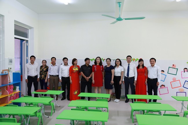 Lễ khánh thành và bàn giao công trình ASXH Trường mầm non Thạch Vĩnh tại tỉnh Hà Tĩnh do Vietcombank tài trợ 3,6 tỷ đồng