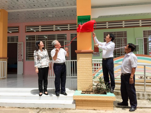 Lễ khánh thành và bàn giao công trình ASXH Trường mẫu giáo Phú Vĩnh 2 tại tỉnh An Giang do Vietcombank tài trợ 7 tỷ đồng