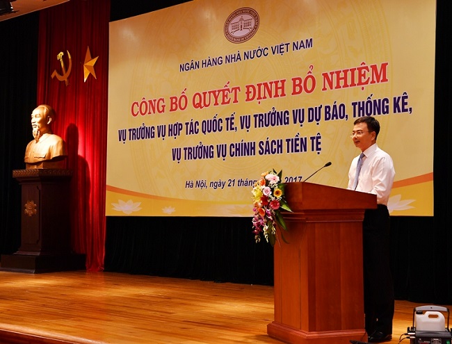 Phó Tổng giám đốc Vietcombank Phạm Thanh Hà được bổ nhiệm làm Vụ trưởng Vụ Chính sách tiền tệ NHNN Việt Nam