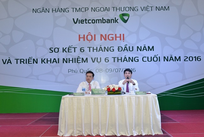 "Quyết tâm hoàn thành và hoàn thành vượt các chỉ tiêu kế hoạch năm 2016" - Thông điệp của Hội nghị triển khai nhiệm vụ 6 tháng cuối năm 2016 của Vietcombank