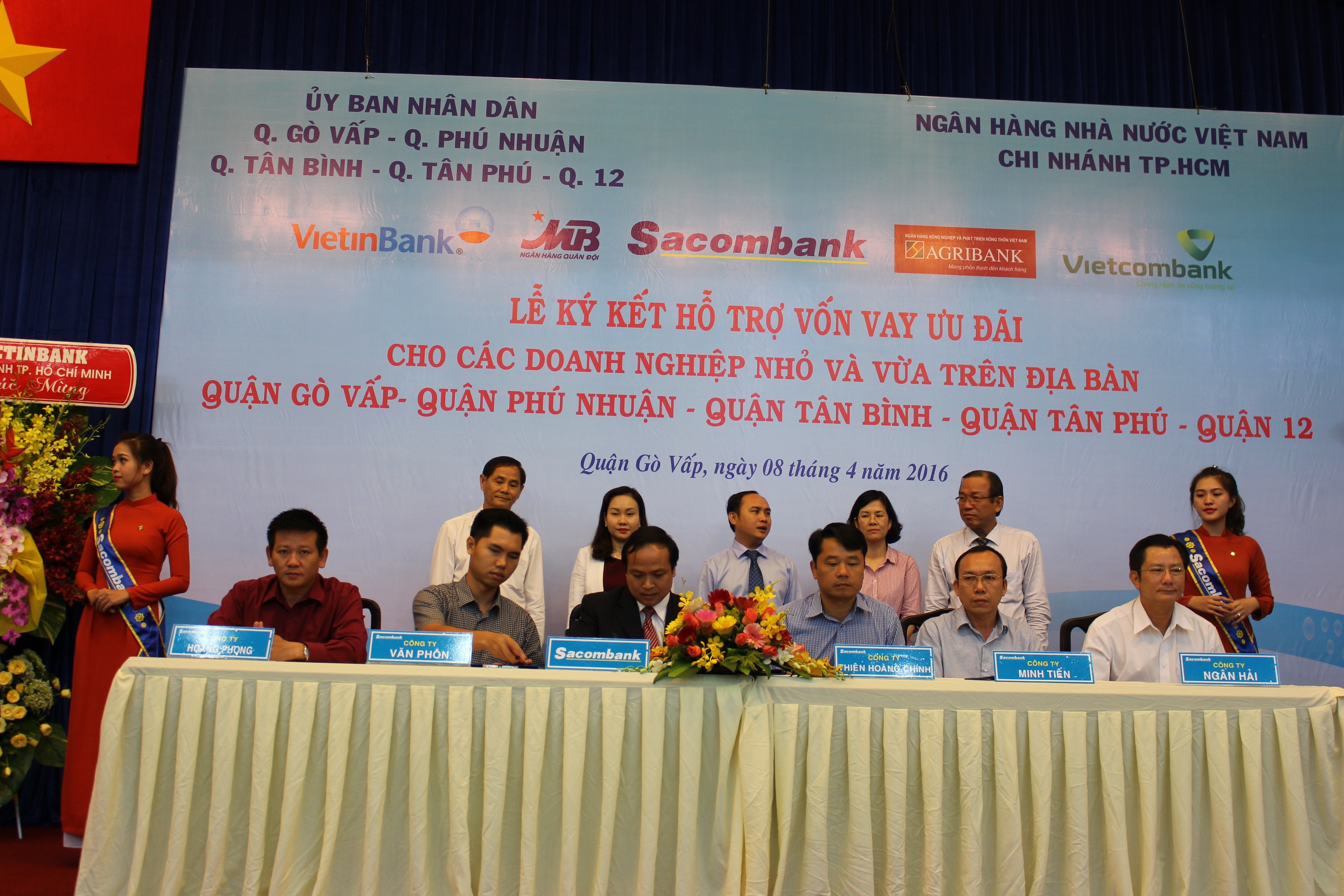 Sacombank dành 980 tỷ đồng cho vay ưu đãi tại quận 12, quận Gò Vấp, quận Tân Bình, quận Tân Phú, quận Phú Nhuận (Tp.HCM)