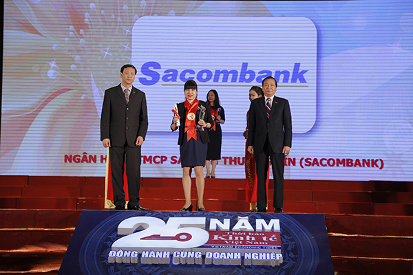 Sacombank nhận giải thưởng Thương Hiệu Mạnh Việt Nam 2016