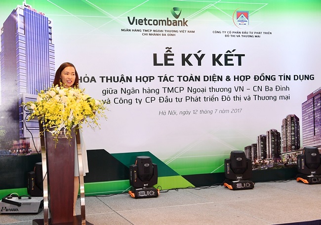 Vietcombank Ba Đình ký kết Thỏa thuận hợp tác toàn diện và Hợp đồng tín dụng với TUDI.,JSC