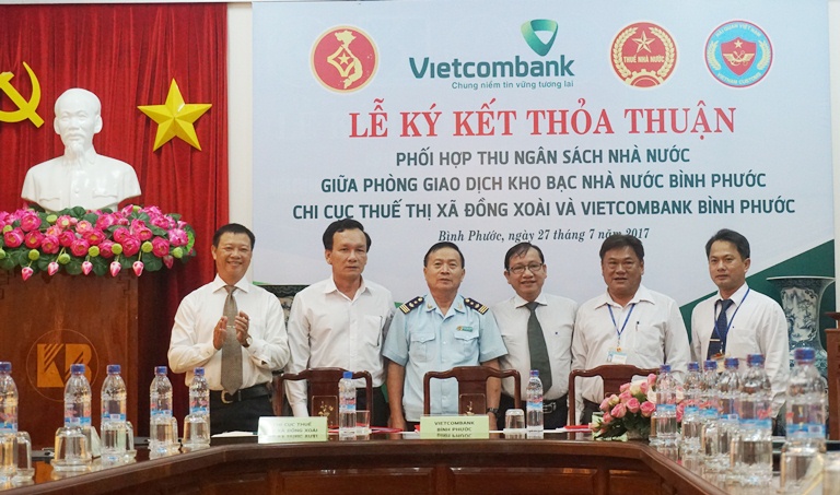 Vietcombank Bình Phước ký thỏa thuận phối hợp thu NSNN trên địa bàn tỉnh