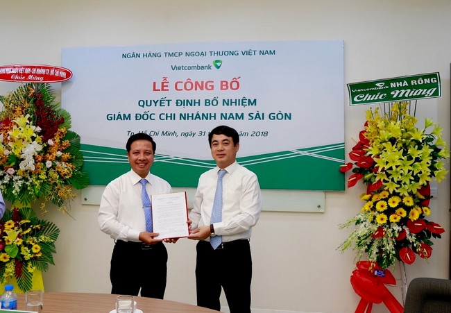 Vietcombank công bố quyết định bổ nhiệm Giám đốc chi nhánh Nam Sài Gòn
