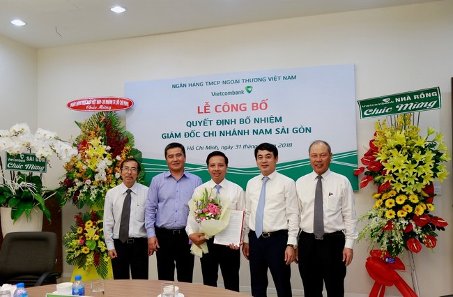 Vietcombank công bố quyết định bổ nhiệm Giám đốc chi nhánh Nam Sài Gòn