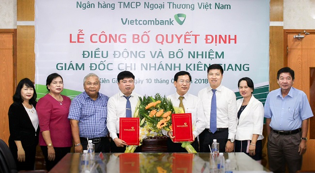 Vietcombank công bố quyết định điều động, bổ nhiệm Giám đốc Chi nhánh Phú Quốc và Kiên Giang