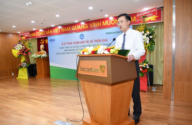 Vietcombank, HFIC và Sawaco ký thỏa thuận hợp tác phát triển hệ thống cấp nước sạch cho 100% hộ dân trên địa bàn Thành phố Hồ Chí Minh