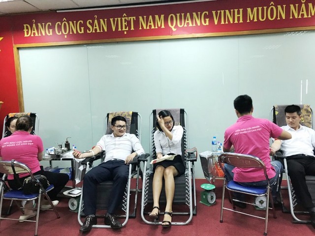 Vietcombank Hoàng Mai với Chương trình hiến máu nhân đạo “Giọt hồng nhân ái, kết nối yêu thương”  2018