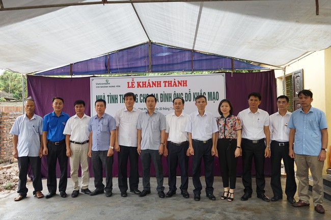 Vietcombank Hưng Yên hỗ trợ xây nhà tình nghĩa cho gia đình hộ nghèo tại tỉnh Hưng Yên