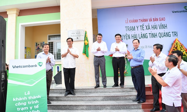 Vietcombank khánh thành và bàn giao Trạm y tế  xã Hải Vĩnh, huyện Hải Lăng, tỉnh Quảng Trị