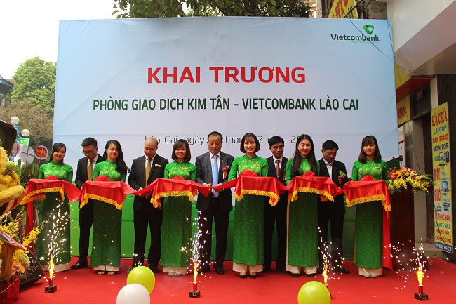 Vietcombank Lào Cai khai trương PGD Kim Tân