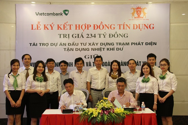 Vietcombank Ninh Bình tài trợ 234 tỷ đồng cho Dự án đầu tư trạm phát điện tận dụng nhiệt khí dư của Tập đoàn Hoàng Phát Vissai