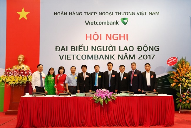 VIETCOMBANK TỔ CHỨC THÀNH CÔNG HỘI NGHỊ ĐẠI BIỂU NGƯỜI LAO ĐỘNG NĂM 2017
