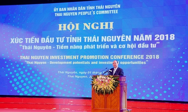 Vietcombank trao 3 tỷ đồng An sinh xã hội tại Hội nghị Xúc tiến đầu tư tỉnh Thái Nguyên năm 2018