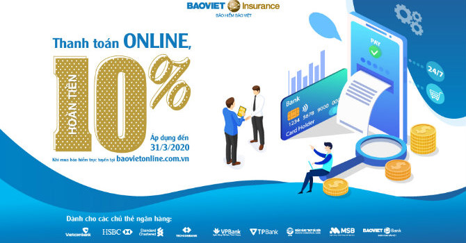 “Thanh toán online, nhận ngay ưu đãi” – Bảo hiểm Bảo Việt triển khai quyền lợi ưu đãi dành riêng cho chủ thẻ ngân hàng