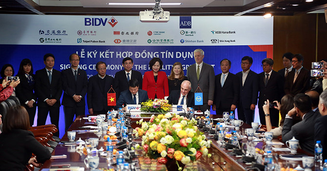 ADB cung cấp 300 triệu usd vốn vay cho BIDV để hỗ trợ các doanh nghiệp nhỏ và vừa ở Việt Nam 