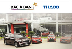 BacA Bank danh uu dai lon cho khach hang vay mua xe oto THACO 1