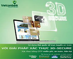 Tinh nang bao mat 3D Secure cho the quoc te Vietcombank