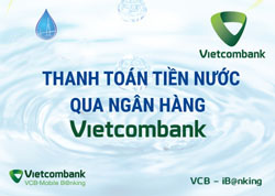 Hinh anh thanh toan tien nuoc qua Vietcombank