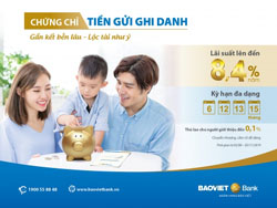 BaoViet Bank phat hanh Chung chi tien gui ghi danh