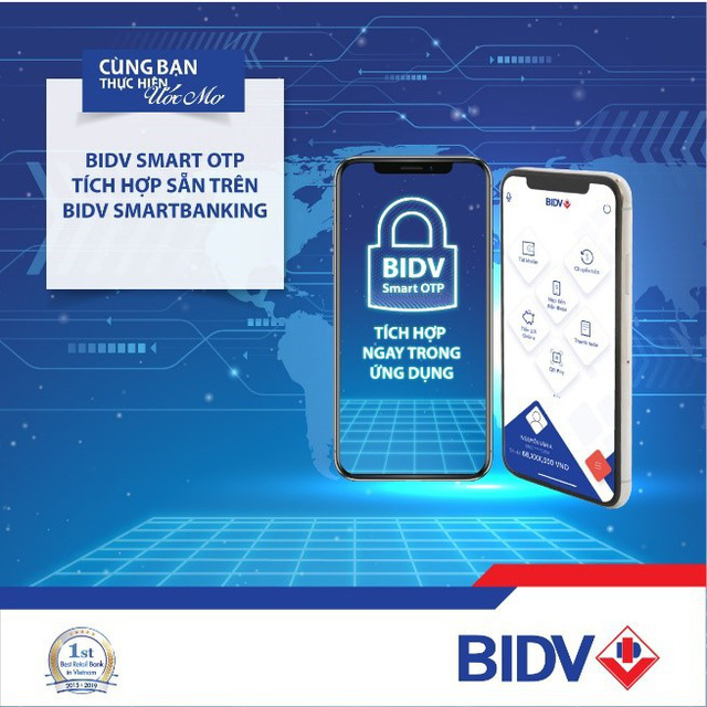 BIDV tích hợp Smart OTP ngay trên ứng dụng BIDV SmartBanking - Ảnh 1.