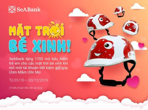 SeABank tặng 1.700 mũ bảo hiểm xinh xắn cho mặt trời bé con