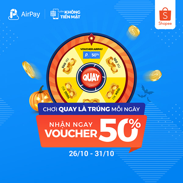 Giảm giá lên đến 100K khi thanh toán AirPay trên Shopee từ 26/10 - 31/10 - 5