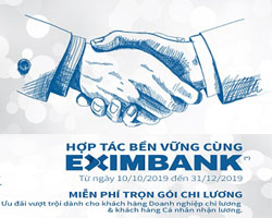 Eximbank uu dai tron goi danh cho doanh nghiep va CBNV