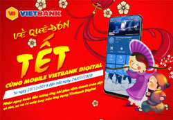 Ve que don Tet cung Mobile Vietbank Digital 1