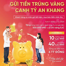 VietinBank khuyen mai Gui tien trung vang Canh Ty an khang