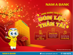 NamA Bank tang Loc xuan cho khach hang giao dich dau nam