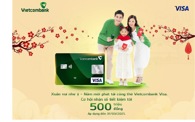 Tết về, hàng ngàn chủ thẻ Vietcombank Visa nhận ưu đãi bất ngờ