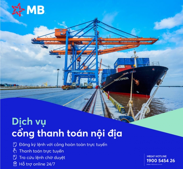 MB triển khai cổng thanh toán nội địa cho Cảng Nam Đình Vũ và Nam Hải Đình Vũ