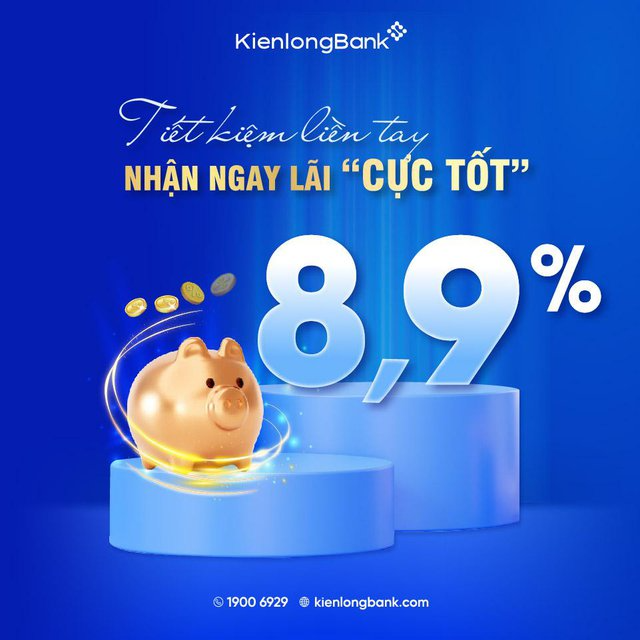 Khách hàng gửi tiết kiệm tại KienlongBank nhận lãi lên tới 8,9% cùng quà tặng - Ảnh 1.