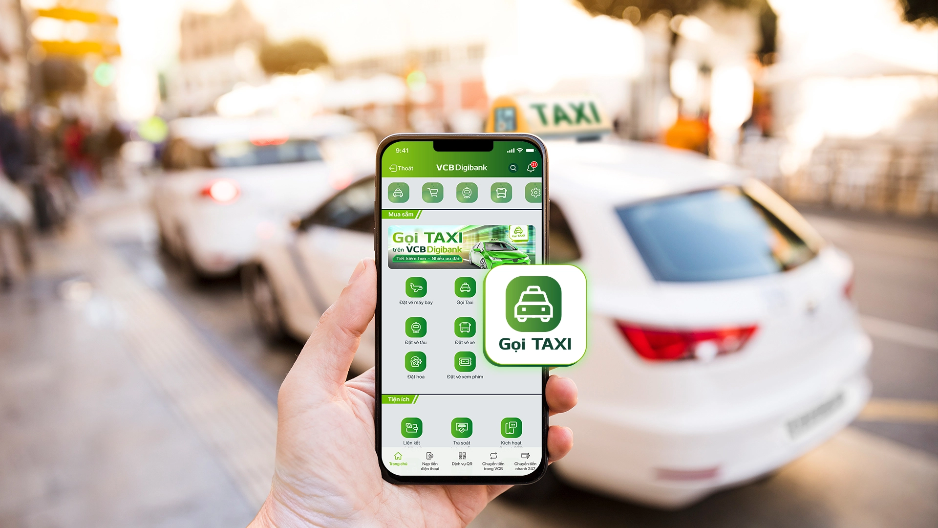Gọi taxi qua ứng dụng ngân hàng và ví VNPAY: Tiện lợi, tối ưu chi phí - Ảnh 1.