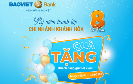 BAOVIET Bank Khanh Hoa tang qua cho khach hang